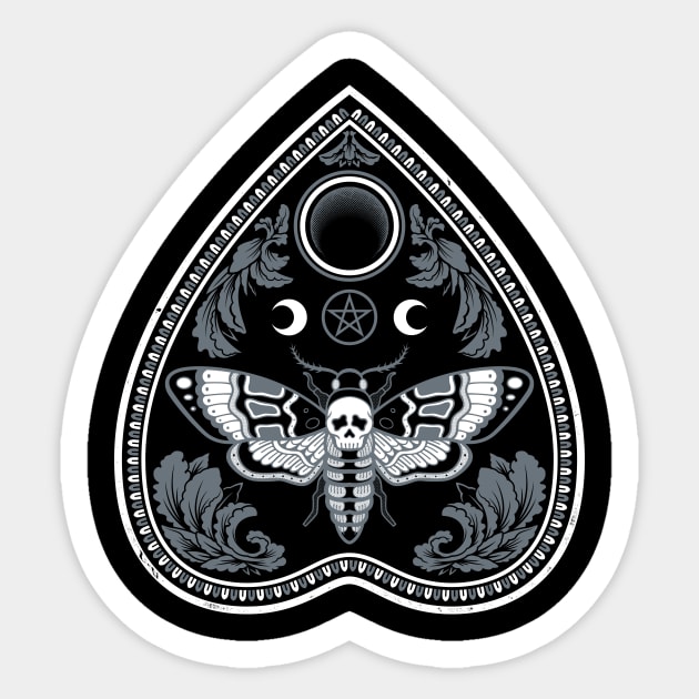 Deaths Head Moth - Goth Grunge Witchcore - Planchette Sticker by Nemons